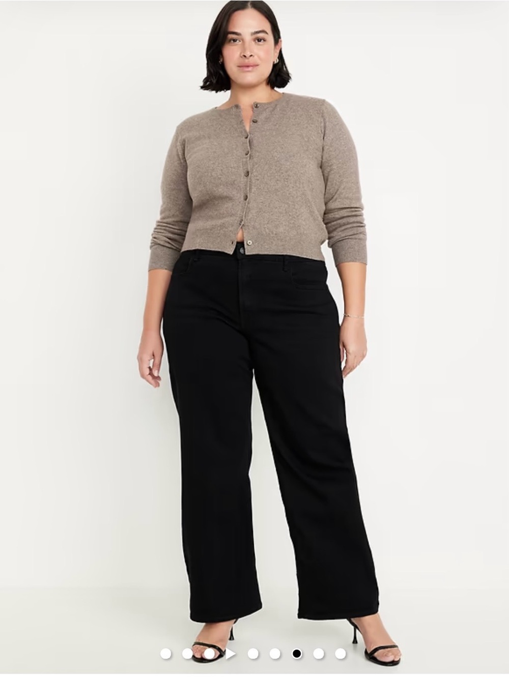 Old Navy wow high rise wide leg black jeans women’s size 22